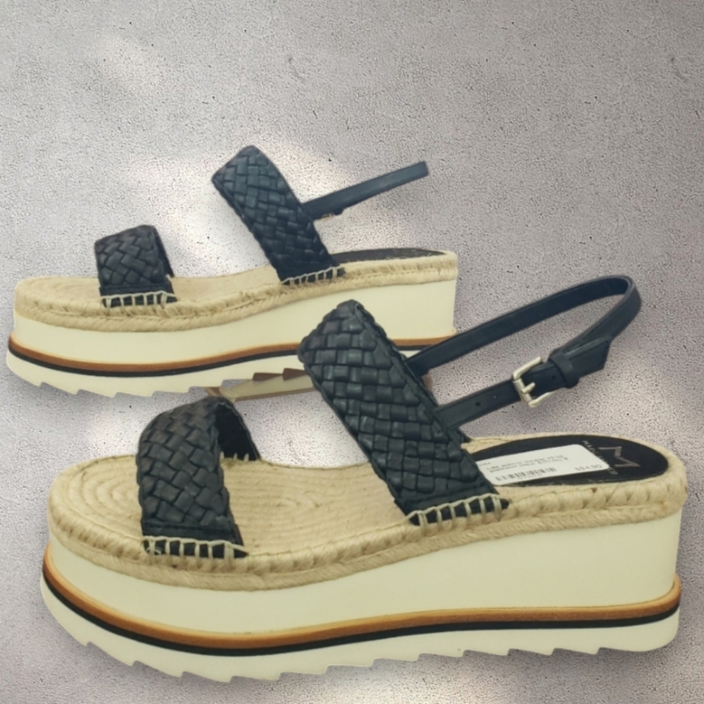 NWT- Marc Fisher Gabli Wedge Sandals